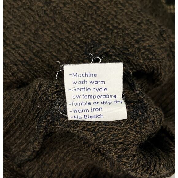 Vintage Sweater Mens Size L Rob Winter Scandinavian Artsy Grandpa Nordic Soft - Picture 7 of 9